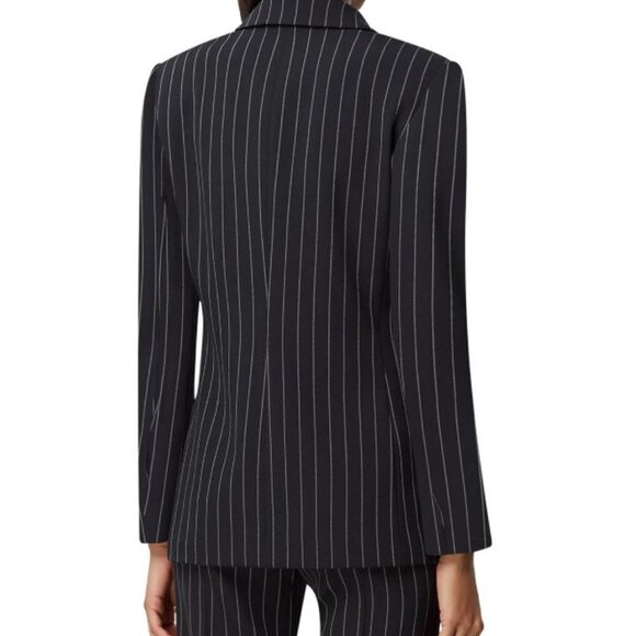 Tahari ASL Petite Chalk-Stripe Two-Button Blazer - Picture 3 of 3
